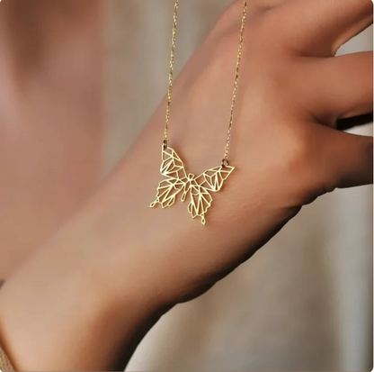 Origami Butterfly Necklace