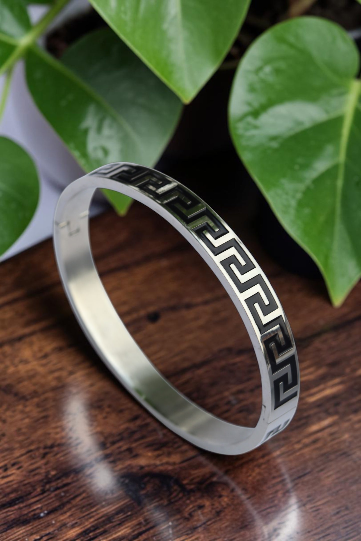 Silver Designer Kada Bracelet for Men | Stylish Designer Bracelet For Gen-Z Men