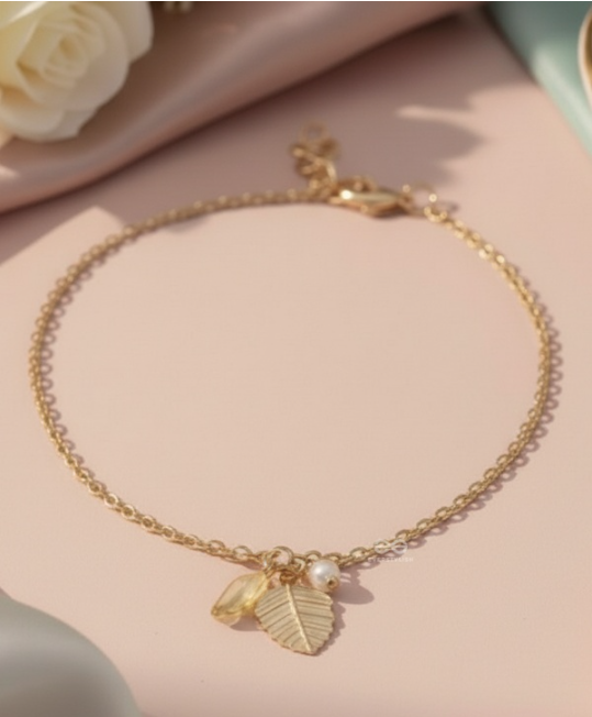 The Autumn Tree- Elegant Golden Anklet