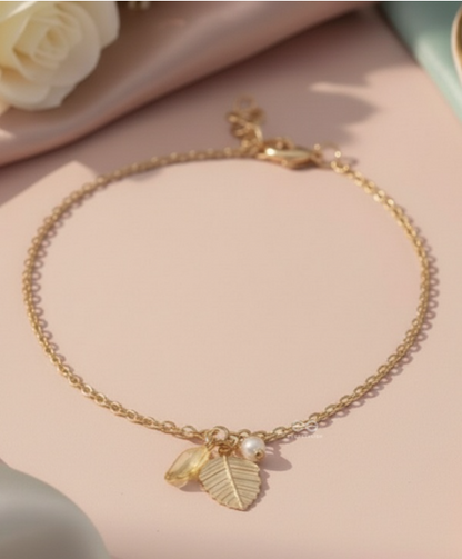 The Autumn Tree- Elegant Golden Anklet