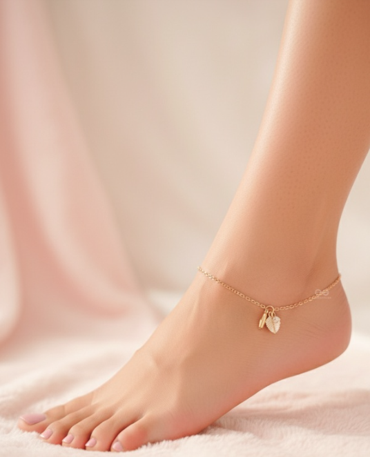 The Autumn Tree- Elegant Golden Anklet
